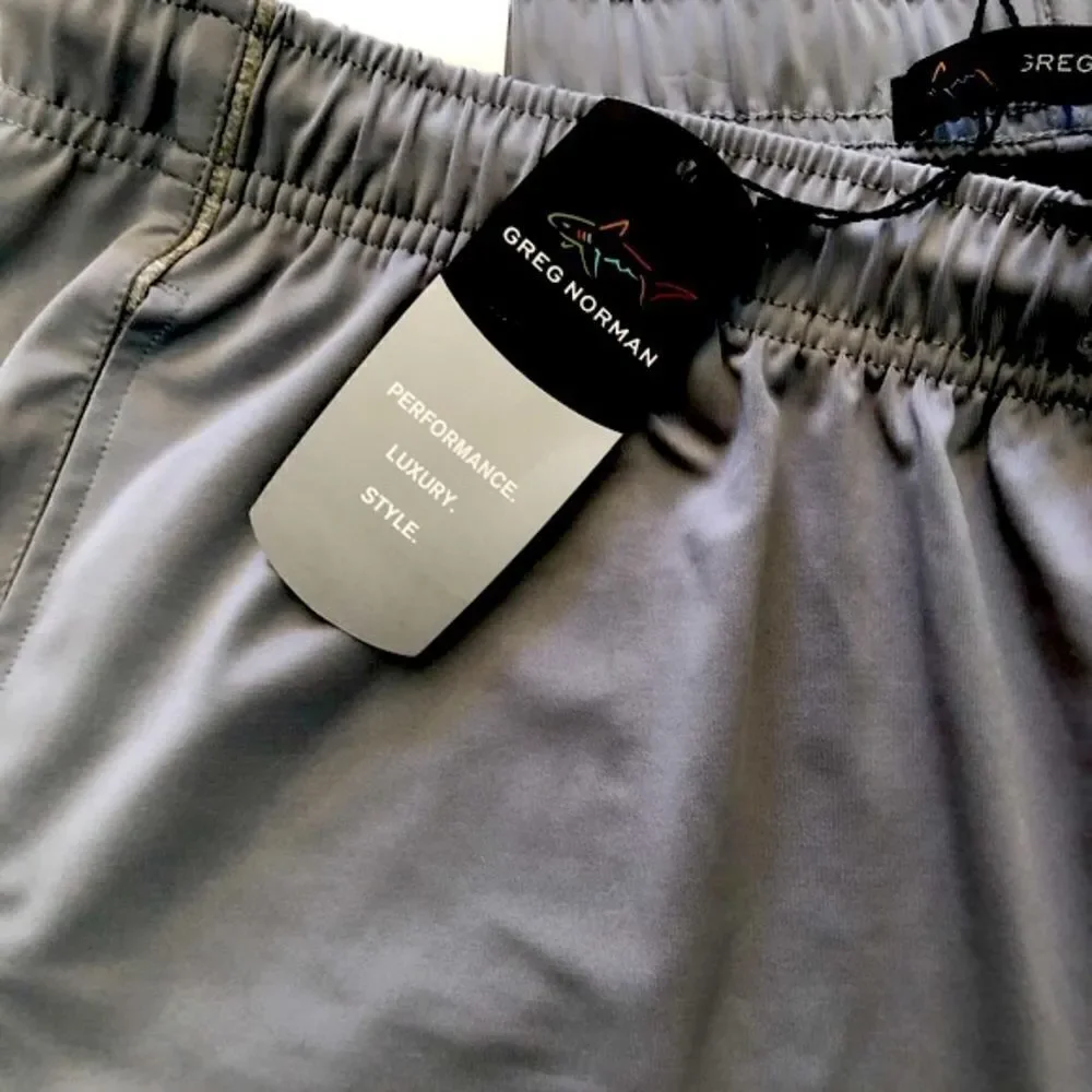 NEW Greg Norman Performance Luxury Style Elastic Waistband Pockets Pull On XL